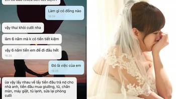 Bị bạn trai hủy cưới vì 'làm 6 năm không tiết kiệm được đồng nào'