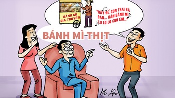 Con trai bà bán bánh mì tự tin về món ăn quốc dân