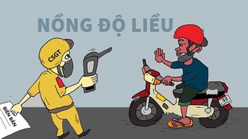 Cảnh sát giao thông bó tay với bợm nhậu có 'nồng độ liều'