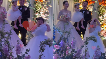 Bé gái nhảy trong đám cưới của bố mẹ siêu đáng yêu