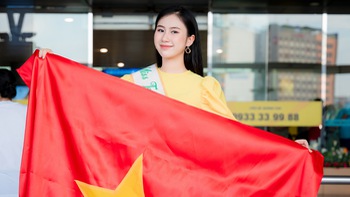 Nguyễn Trang Nguyệt Minh rạng rỡ lên đường dự thi Miss Teen Grand International