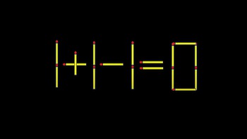 Thử tài IQ với bài toán di chuyển que diêm tìm phép tính đúng (P6)