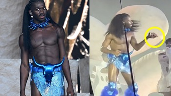 Lil Nas X đứng hình khi fan nữ ném đồ chơi tình dục lên sân khấu
