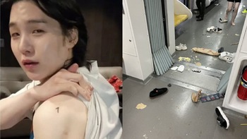 Suga 'gây' hỗn loạn trên tàu điện ngầm vì 1 hành động khó tin