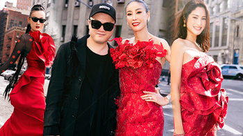 Dàn sao 'đỏ rực' dự show diễn của Đỗ Mạnh Cường tại Tuần lễ thời trang New York