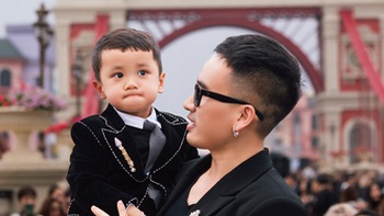 Nhà thiết kế Hà Duy dắt con trai làm vedette trong show diễn cá nhân