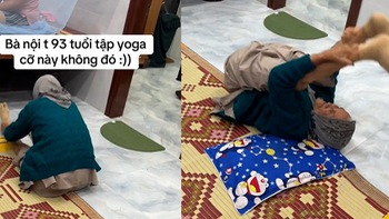 Cụ bà 93 tuổi tập yoga siêu đỉnh