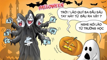 Cosplay 'ba đầu sáu tay' chơi Halloween