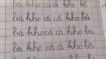 Ảnh vui 5-10: Bé tập viết 'bà kho cá' thành 'cá kho bà'