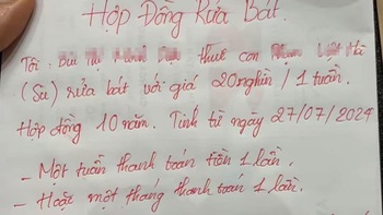 Ảnh vui 6-10: Hợp đồng rửa bát có thời hạn 10 năm