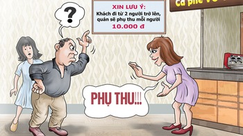 Quán cà phê 'phụ thu lạ' khiến dân mạng tranh cãi