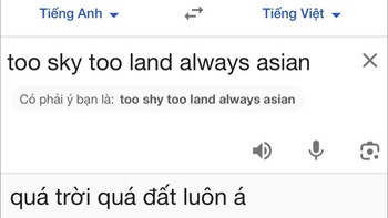 Ảnh vui 22-11: 'Quá trời quá đất' khi được 'chị Google' dịch