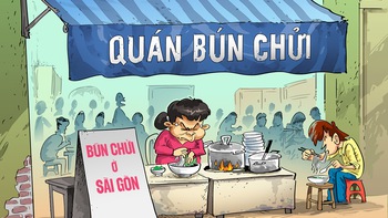 Sài Gòn cũng có quán bún chửi?