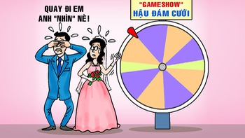 Cô dâu chú rể tham gia game show hậu đám cưới