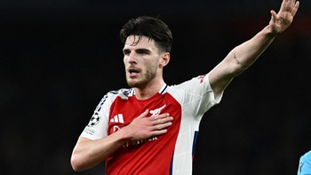 Declan Rice muốn cùng Arsenal gặp Chelsea dù bị gãy ngón chân