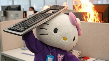 Meme 'Hello Kitty nổi loạn': người đồng cảm, người 'nổi khùng'