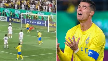 Cổ động viên khuyên Ronaldo giải nghệ sau pha sút hỏng khó tin