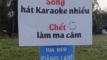 Ảnh vui 31-3: Lời cảnh báo dành cho hàng xóm tối ngày hát karaoke