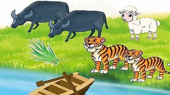 Câu đố IQ: Làm sao đưa trâu, hổ, cừu và bó cỏ qua sông an toàn?