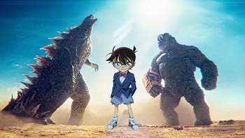 Thám tử Conan 'bắt tay' với Godzilla và Kong