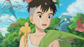 Ghibli tặng hình bản quyền của phim hoạt hình Thiếu niên và chim diệc