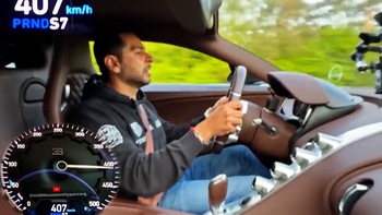 Chàng trai lái Bugatti Chiron chạy gần 413km/h trên cao tốc Đức