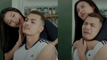 Vũ Tuấn Việt 'kể khổ' khi hôn Thúy Diễm trên phim