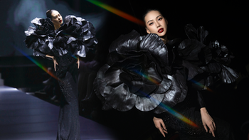 Bùi Quỳnh Hoa 'đại náo' sàn catwalk Vietnam International Fashion Week 2024