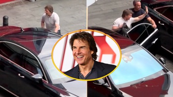 Tom Cruise 'sượng trân' khi suýt lên nhầm xe của thủ tướng Anh
