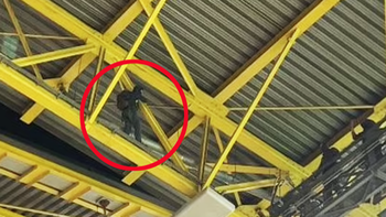 Cảnh sát đã bắt ‘người dơi’ leo mái vòm SVĐ để chụp ảnh Euro 2024