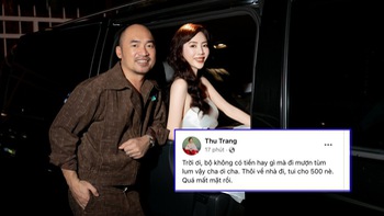 Bắt quả tang Tiến Luật hỏi mượn tiền Sơn Tùng M-TP, Thu Trang nói gì?