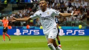 Kylian Mbappe ghi bàn đầu tiên, Real Madrid đoạt Siêu cúp châu Âu