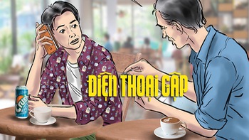 Ông chú sang chảnh dùng điện thoại gập 'thời tiền sử'