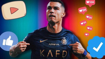 Ronaldo tiệm cận mốc 50 triệu người theo dõi trên YouTube