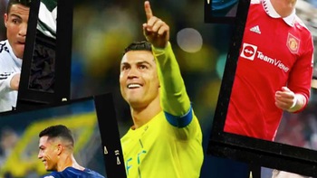 Cristiano Ronaldo tự đăng clip mừng kỷ lục 900 bàn thắng