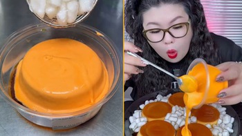 Bánh flan phô mai muối rộn ràng trên chợ mạng