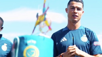 Cristiano Ronaldo được tặng bánh kem độc đáo đón sinh nhật 40