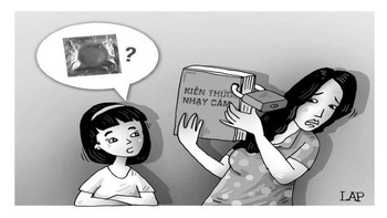 'Mẹ ơi, bao giờ thì con dùng bao cao su?'