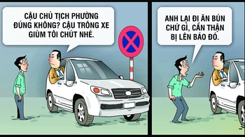 Giữ xe cho anh Sáu ăn phở