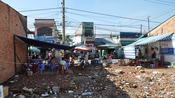 Những ngôi nhà bị dỡ bỏ ở Thủ Thiêm