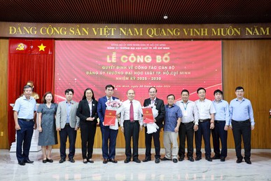 Trường Đại học Luật TP.HCM: TS. Lê Trường Sơn giữ chức Bí thư Đảng ủy nhiệm kỳ 2025-2030