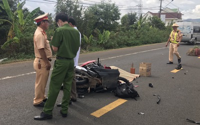 Tai nạn liên hoàn trên đường Hồ Chí Minh làm 2 người chết