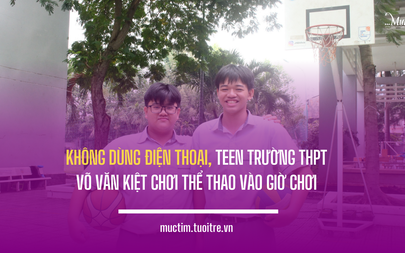 Không dùng điện thoại, teen Trường THPT Võ Văn Kiệt chơi thể thao vào giờ chơi