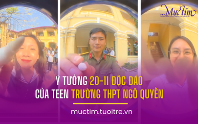 Ý tưởng 20-11 độc đáo của teen Trường THPT Ngô Quyền (Hải Phòng)