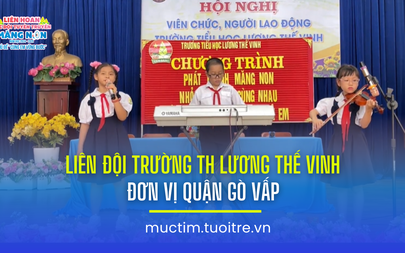 Liên hoan các đội tuyên truyền măng non: Liên đội Trường TH Lương Thế Vinh (quận Gò Vấp)