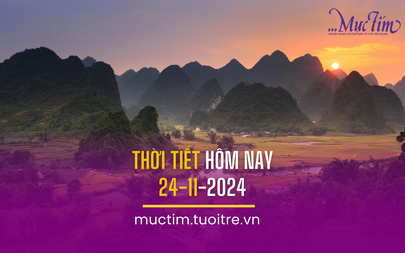 Thời tiết hôm nay 24-11: Khối không khí lạnh mạnh ảnh hưởng đến thời tiết Bắc Bộ