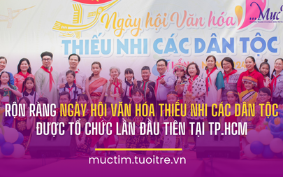 Rộn ràng Ngày hội Văn hóa Thiếu nhi các dân tộc được tổ chức lần đầu tiên tại TP.HCM