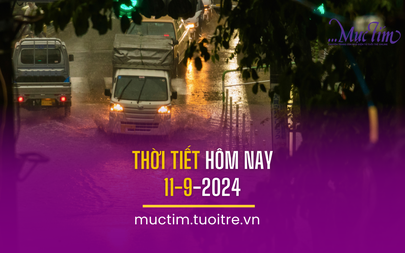 Thời tiết hôm nay 11-9: Bắc Bộ vẫn mưa to, Nam Bộ mưa tăng