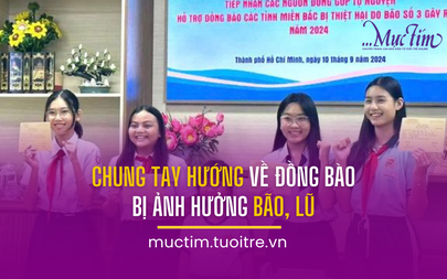 Chung tay hướng về đồng bào bị ảnh hưởng bão, lũ