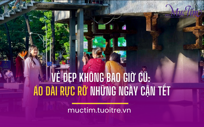 Vẻ đẹp không bao giờ cũ - Áo dài rực rỡ ngày cận Tết